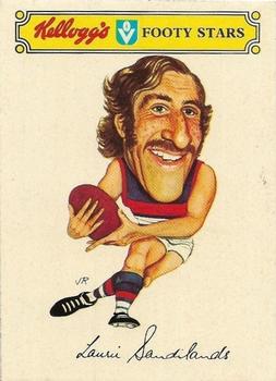 1974 Kellogg's VFL Footy Stars Stickers #NNO Laurie Sandilands Front